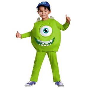 Disney Disguise Toddler Mike Wazowski Costume 3T-4T (3D eye overlay)